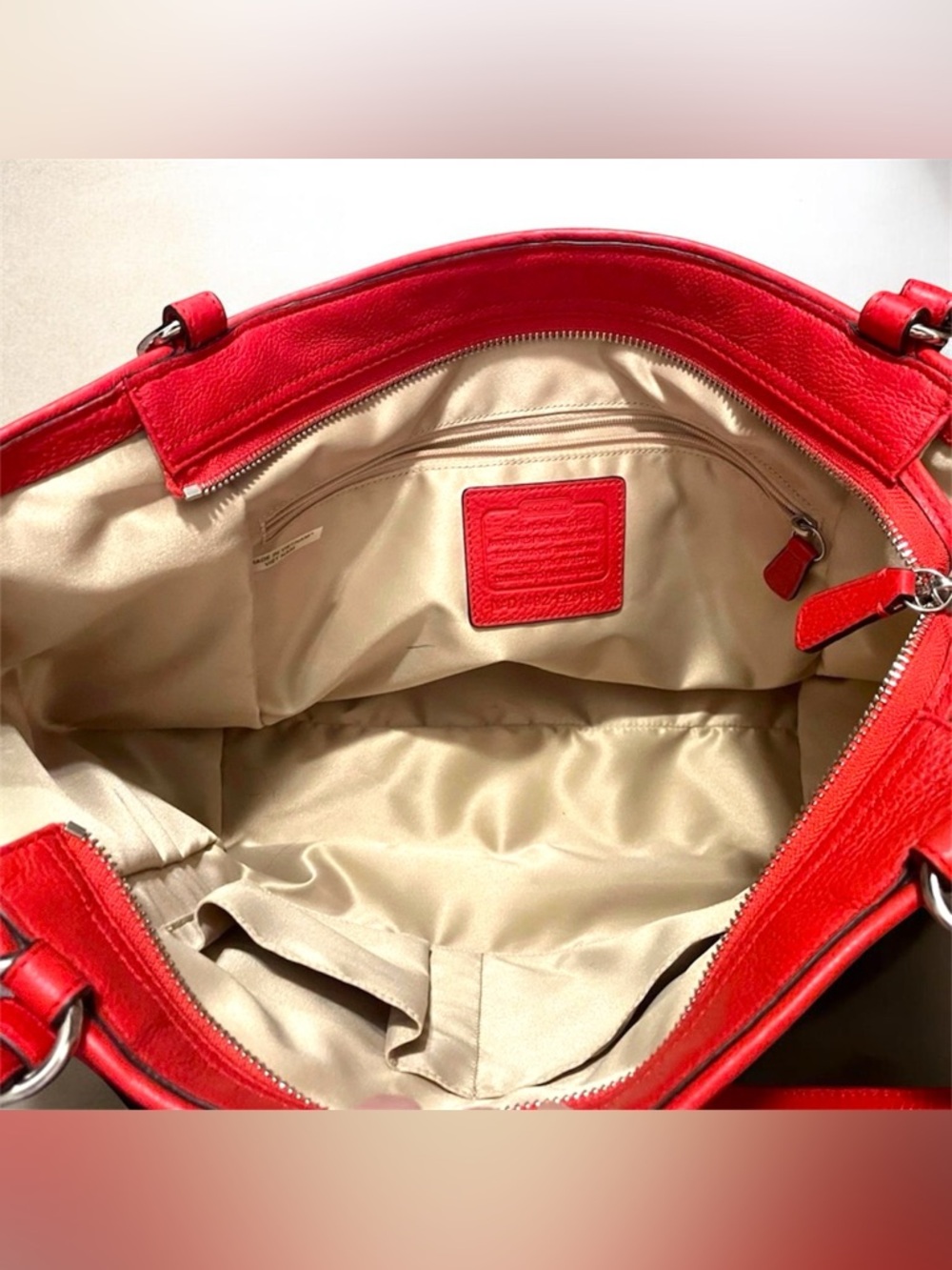 Coach Park Carrie Leather Tote - Picture 6 of 6